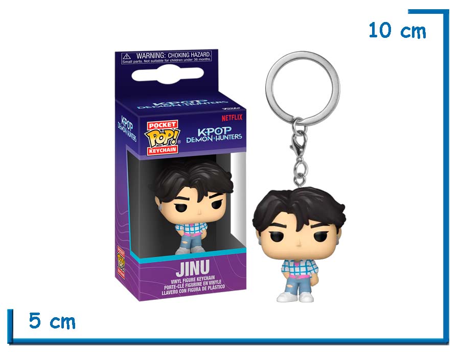 FUNKO POP LLAVERO JINU K-POP DEMON HUNTERS