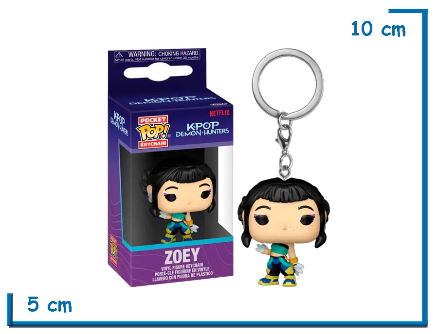 FUNKO POP LLAVERO ZOEY K-POP DEMON HUNTERS