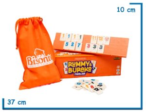 RUMMY & BURAKO FAMILIAR NARANJA FICHAS BAJO RELIEVE