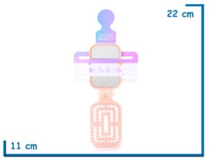 SKORA BEAUTY CEPILLO ROSA RECTANGULAR PLEGABLE CON ESPEJO