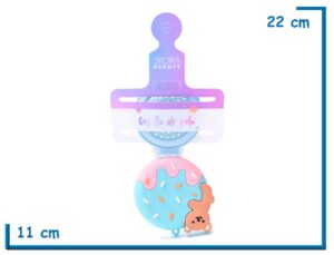 SKORA BEAUTY CEPILLO CELESTE HELADO PLEGABLE CON ESPEJO