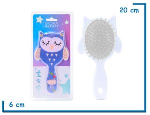 SKORA BEAUTY CEPILLO DE PELO BUHO AZUL