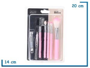 SKORA BEAUTY SET DE BROCHAS MANICURIA Y PEDICURIA 7U