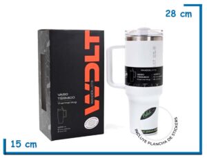 WANDERLUST VASO TERMICO BLANCO CON BOMBILLA 1200ML