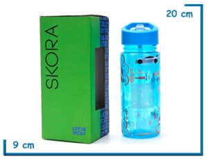 SKORA BOTELLA INFANTIL AZUL TUNNING CON PICO 500ML
