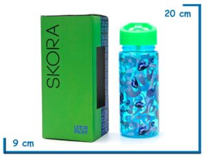 SKORA BOTELLA INFANTIL AZUL VR CON PICO 500ML