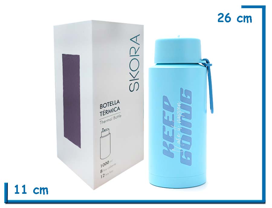 SKORA BOTELLA TERMICA CELESTE PICO FLIP 1000ML