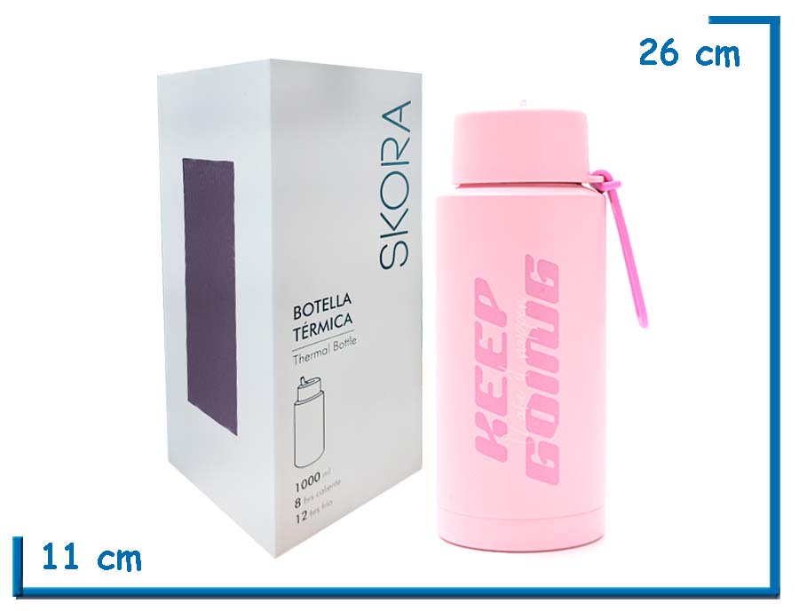 SKORA BOTELLA TERMICA ROSA PICO FLIP 1000ML
