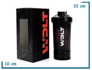 WANDERLUST VASO DEPORTIVO SHAKER NEGRO 450ML
