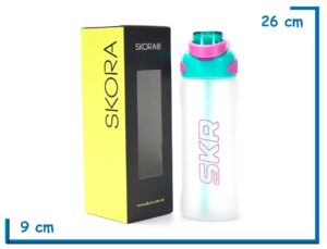 SKORA BOTELLA DEPORTIVA VERDE DOBLE PICO 1000ML