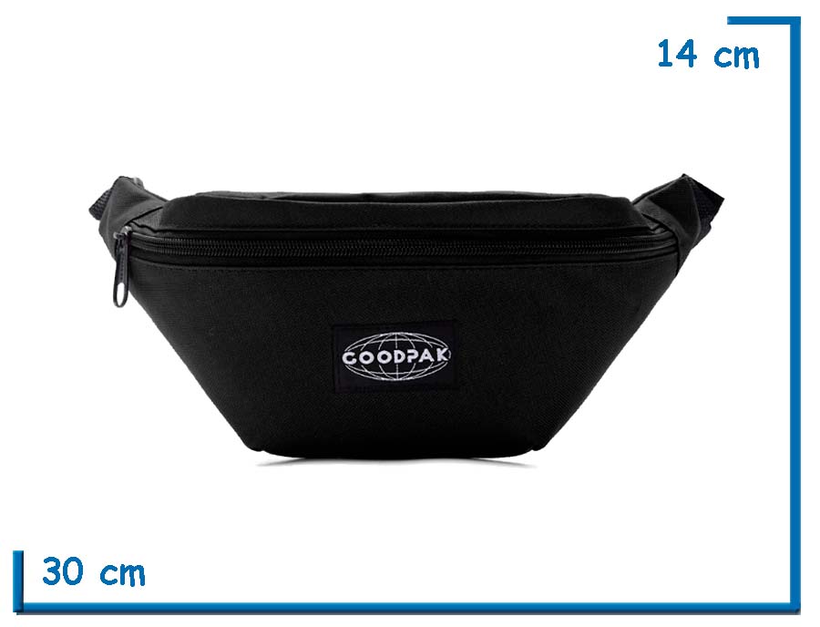 GOODPAK RIÑONERA NEGRA 30X14