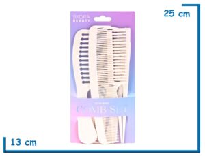 SKORA BEAUTY COMB SET BLANCO SET DE PEINES 6U