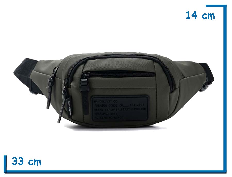 WANDERLUST RIÑONERA VERDE MUSGO PREMIUM GOODS 33X14
