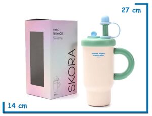 SKORA VASO TERMICO BLANCO METAL 800 ML