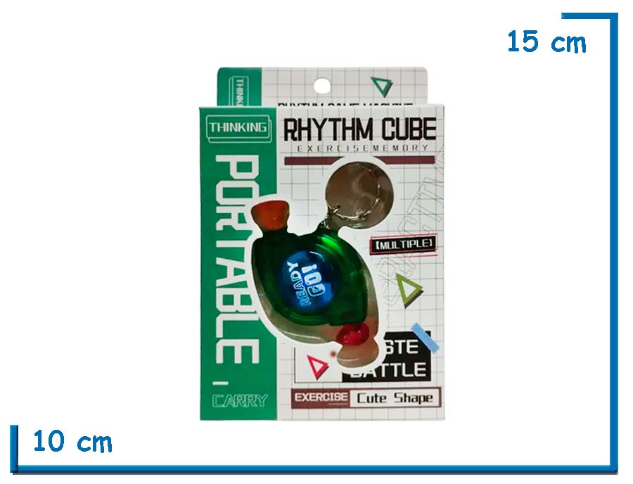 RHYTHM CUBE VERDE JUEGO DE MEMORIA LLAVERO