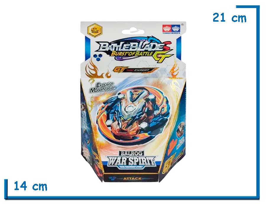 BATTLEBLADE BURST OF BATTLE GT BALROG WAR SPIRIT TROMPO CON LANZADOR