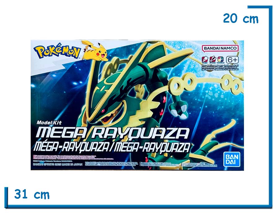 BANDAI MEGA RAYQUAZA POKEMON MODEL KIT
