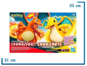 BANDAI CHARIZARD & DRAGONITE POKEMON MODEL KIT