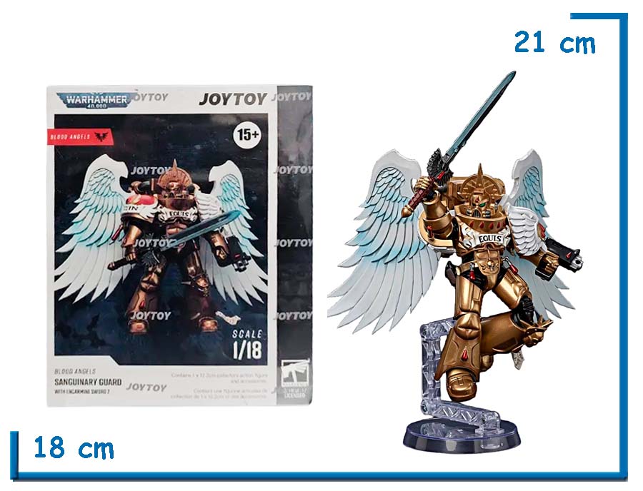 JOYTOY BLOOD ANGELS SANGUINARY GUARD ENCARMINE SWORD WH 40K