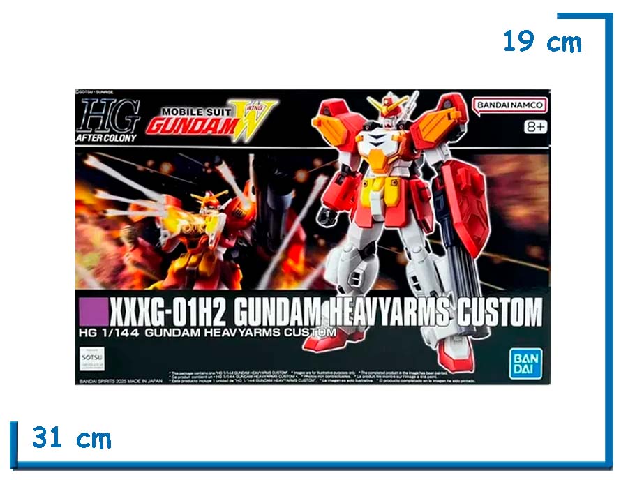 BANDAI XXXG-01H2 GUNDAM HEAVYARMS CUSTOM MODEL KIT 1.144