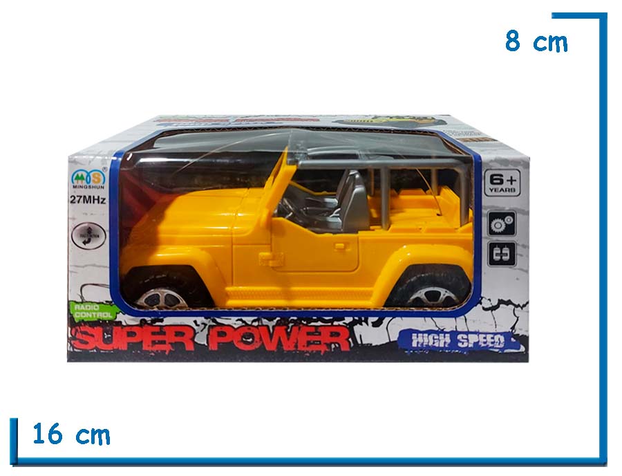 MINGSHUN SUPER POWER HIGH SPEED JEEP AMARILLA RC