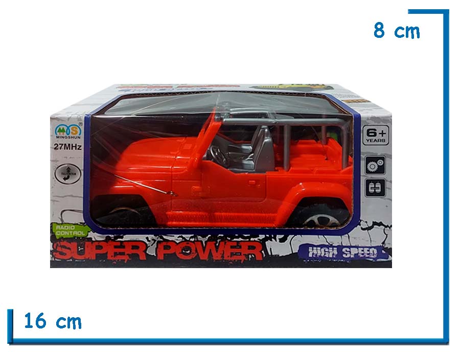 MINGSHUN SUPER POWER HIGH SPEED JEEP ROJO RC