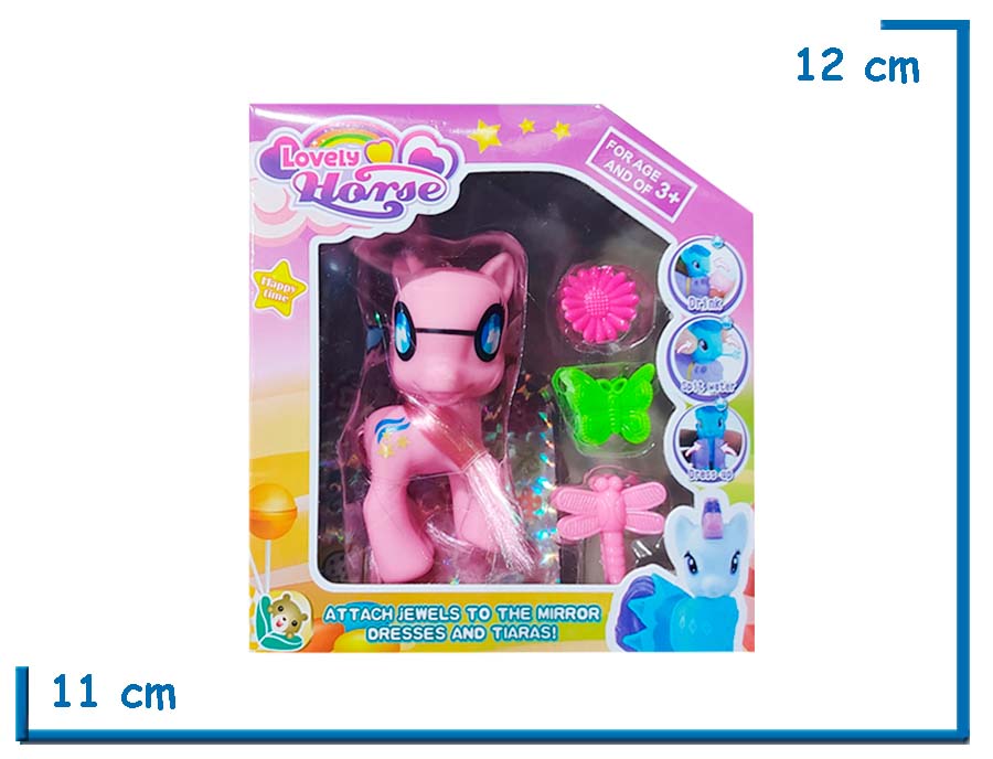 LOVELY HORSE ROSA PONY CON ACCESORIOS EN CAJA