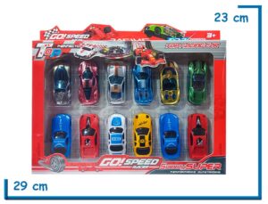 GO SPEED RACER AUTITOS METALIZADOS SET X12