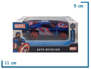 MARVEL AUTO METALICO CAPTAIN AMERICA EN CAJA