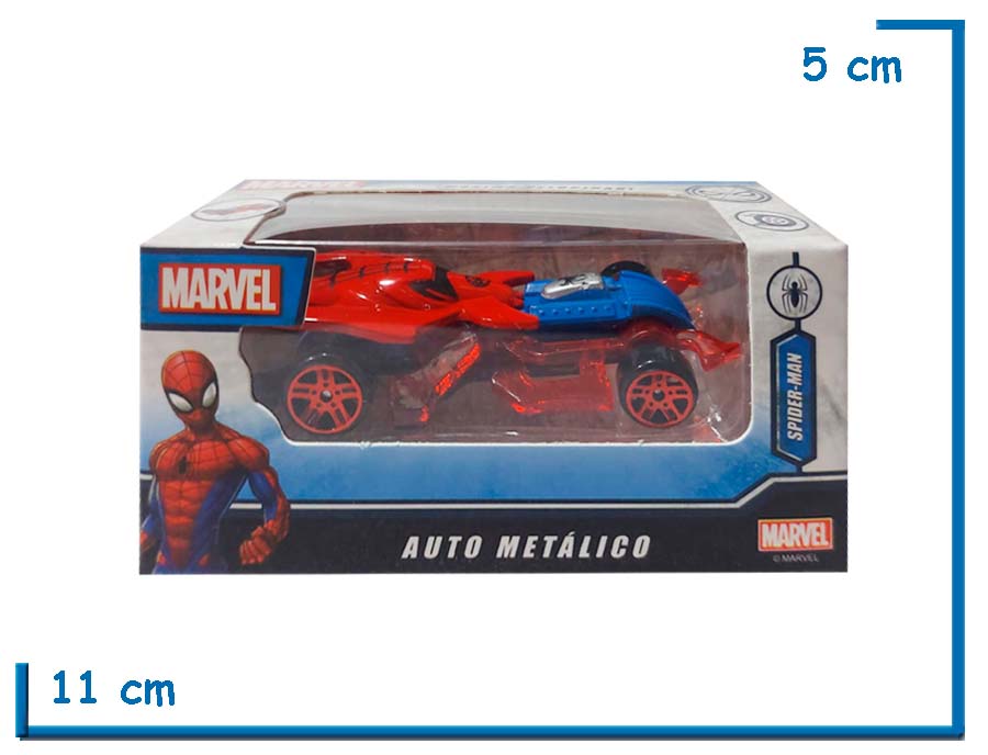 MARVEL AUTO METALICO SPIDER-MAN EN CAJA