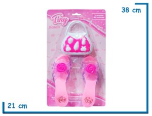 TINY BEAUTY ZAPATITOS FLOR CON BOLSO BLANCO EN BLISTER