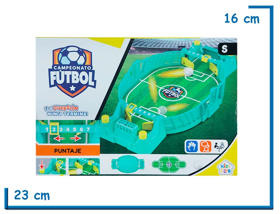 KIDS CLUB CAMPEONATO FUTBOL FLIPPER METEGOL