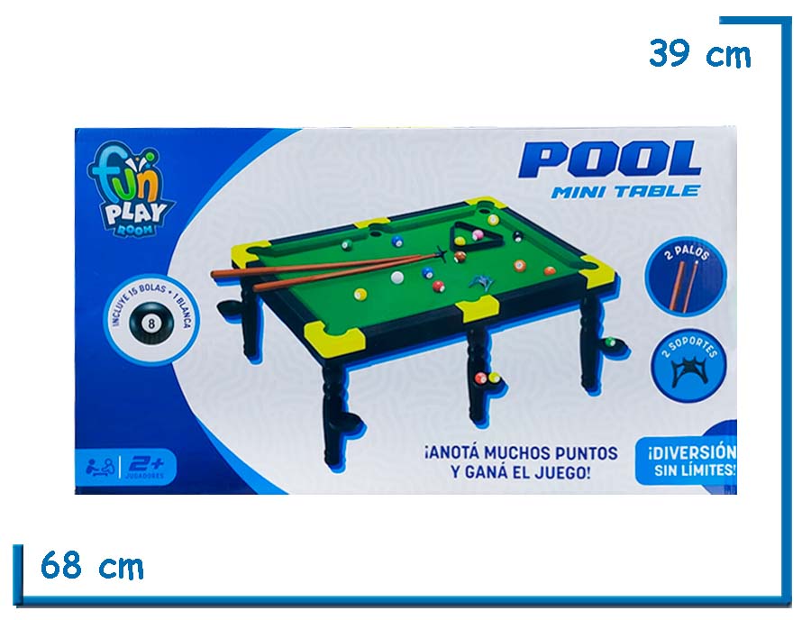 FUN PLAY ROOM POOL MINI TABLE
