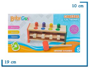 BABY GUS CABEZAS SALTARINAS MARTILLERO DE MADERA