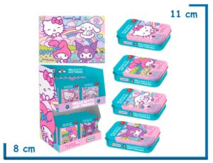 HELLO KITTY PUZZLE COLECCIONABLE EN LATA 45 PZS 4 MODELOS SURTIDO