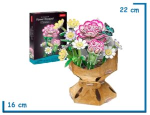 CUBIC FUN CARNATION FLOWER BOUQUET 3D PUZZLE