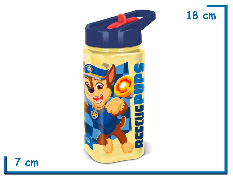 PAW PATROL CHASE BOTELLA 510 ML SQUARE WATER