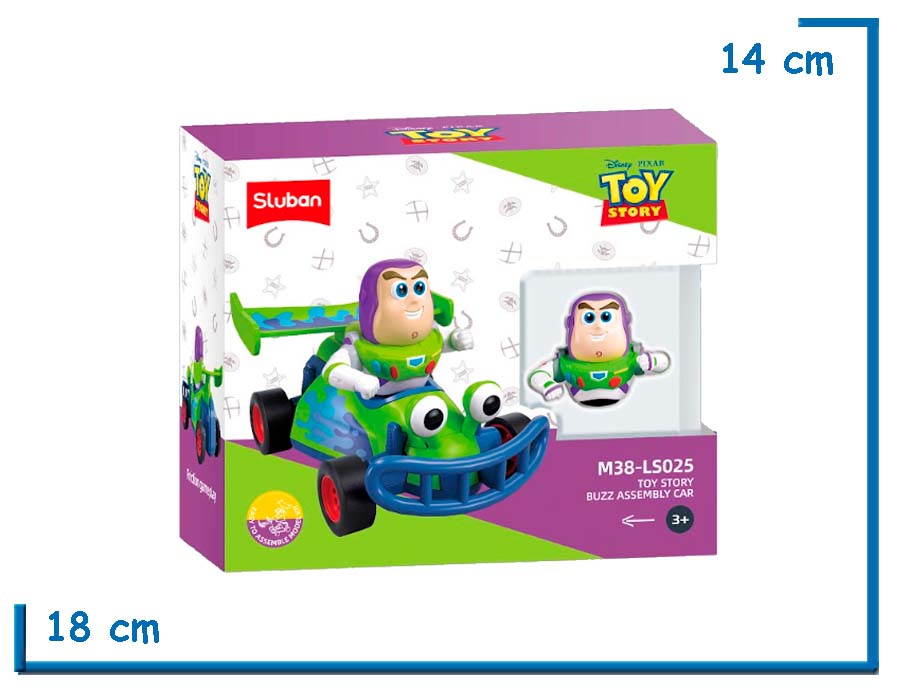 SLUBAN TOY STORY BUZZ ASSEMBLY RACE CAR