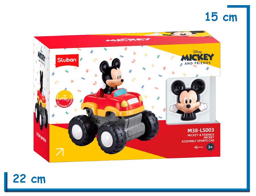 SLUBAN MICKEY AND FRIENDS MICKEY ASSEMBLY SPORTS CAR