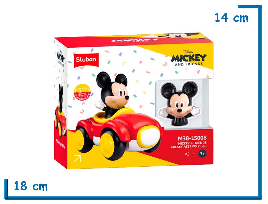SLUBAN MICKEY AND FRIENDS MICKEY ASSEMBLY CAR