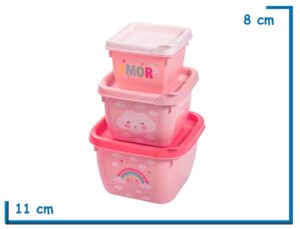 ARCOIRIS RECIPIENTES X3 PIEZAS