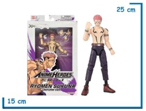 BANDAI RYOMEN SUKUNA (UNIFORM VER.) JUJUTSU KAISEN ANIME HEROES 17CM