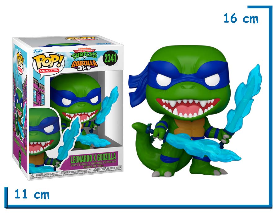 FUNKO POP LEONARDO X GODZILLA TMNT X GODZILLA