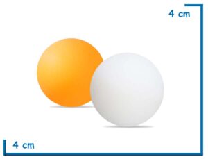 PELOTITA PING PONG BLANCA NARANJA SURTIDA X UNIDAD