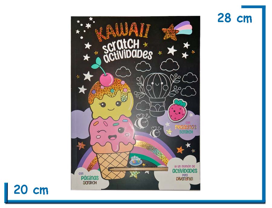 L.KAWAII SCRATCH ACTIVIDADES CON STICKERS