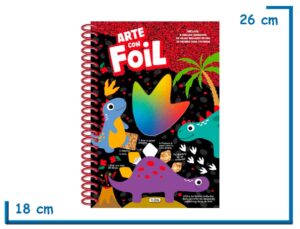 L.DINOSAURIOS COL.ARTE CON FOIL