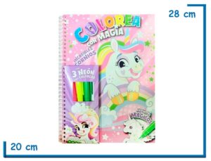 L.INCREIBLES UNICORNIOS COL.COLOREA CON MAGIA CON 3 MARCADORES