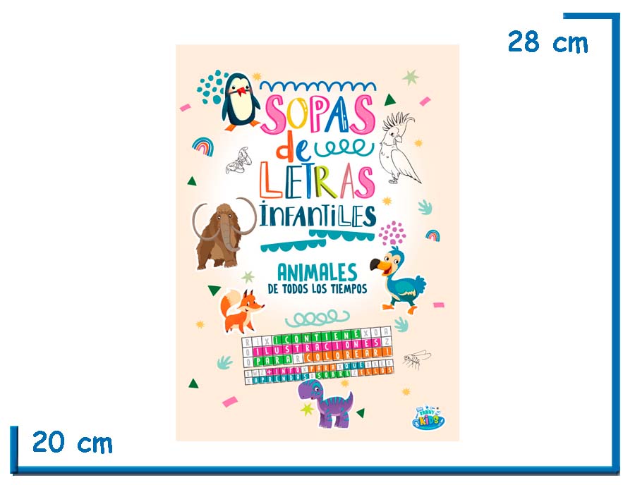 L.ANIMALES DE TODOS LOS TIEMPOS COL.SOPAS DE LETRAS INFANTILES