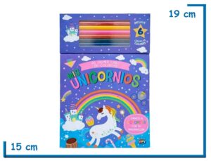 L.MIS UNICORNIOS COL.MI PRIMER LIBRO DE COLOREAR CON 6 LAPICES