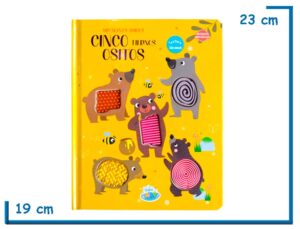 L.CINCO TIERNOS OSITOS COL.MIS NUEVOS AMIGOS TEXTURA DE SILICONA